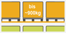 Pal = 900 kg